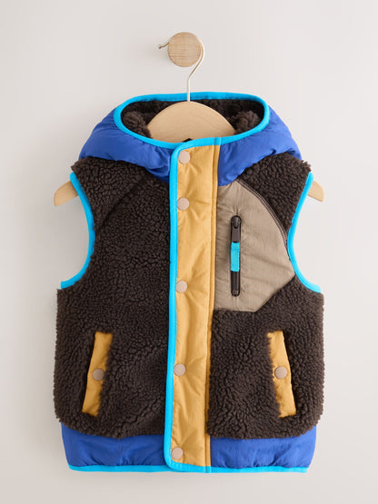 Dsiney Kidz - Brow Colour Block Borg Gilet (3mths-7yrs) image 6