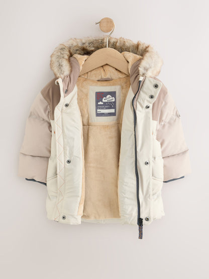 Dsiney Kidz - Neutral Colour Block Waterproof Padded Coat (12mths-10yrs) image 6