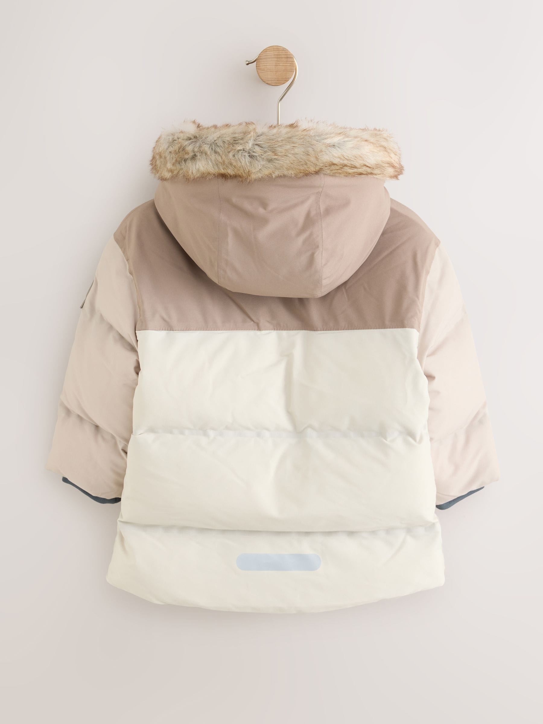 Dsiney Kidz - Neutral Colour Block Waterproof Padded Coat (12mths-10yrs) image 7