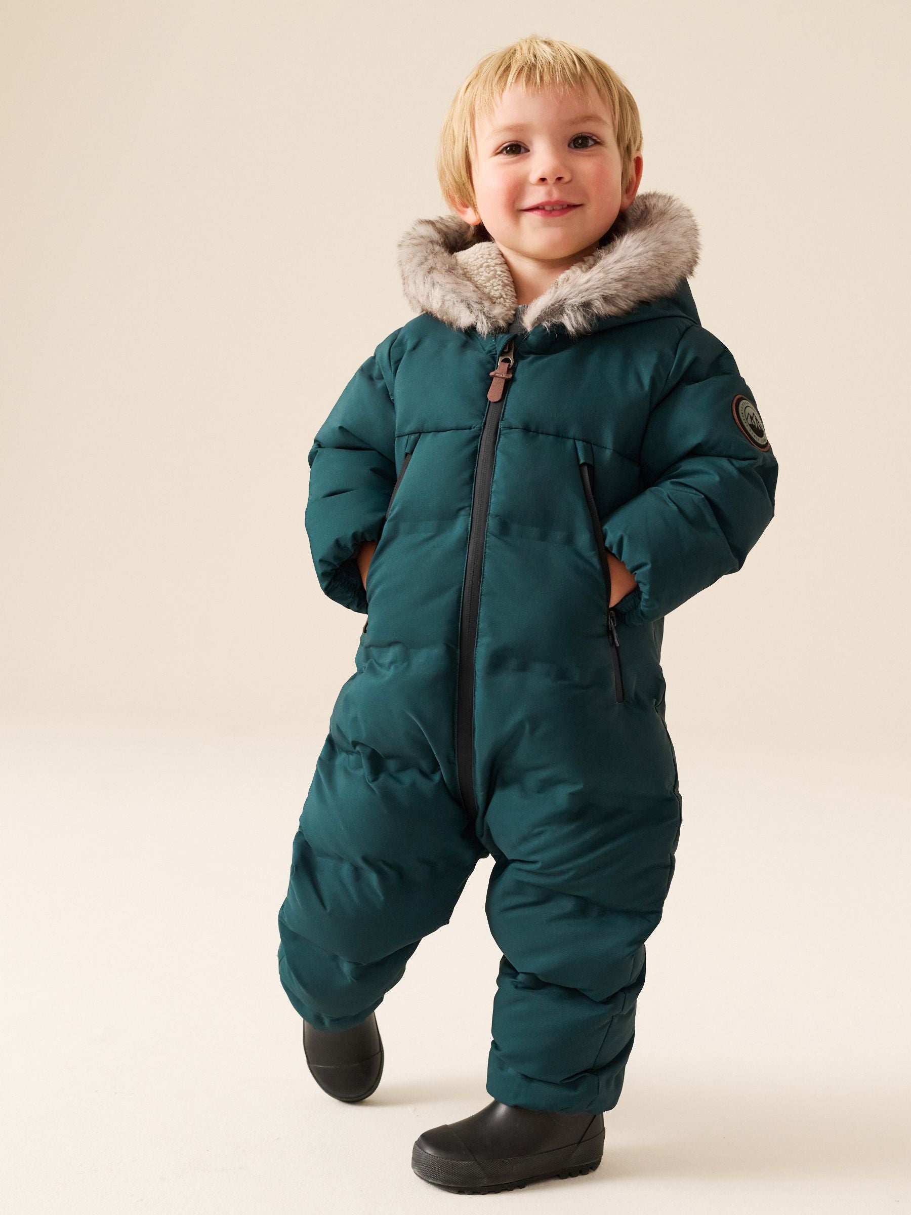 Dsiney Kidz - Green Waterproof Padded Snowsuit (3mths-7yrs) image 1