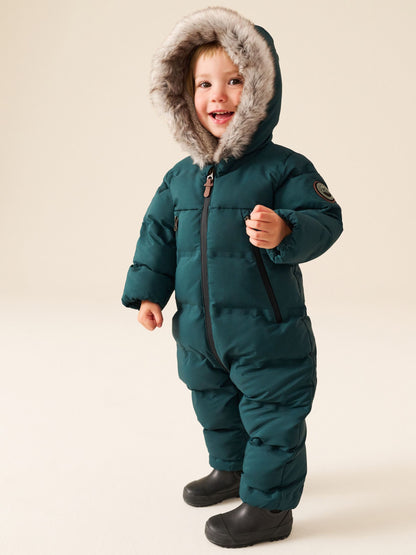 Dsiney Kidz - Green Waterproof Padded Snowsuit (3mths-7yrs) image 2