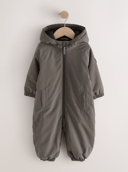 Dsiney Kidz - Light Brown Wadded Waterproof Puddlesuit (3mths-7yrs) image 6