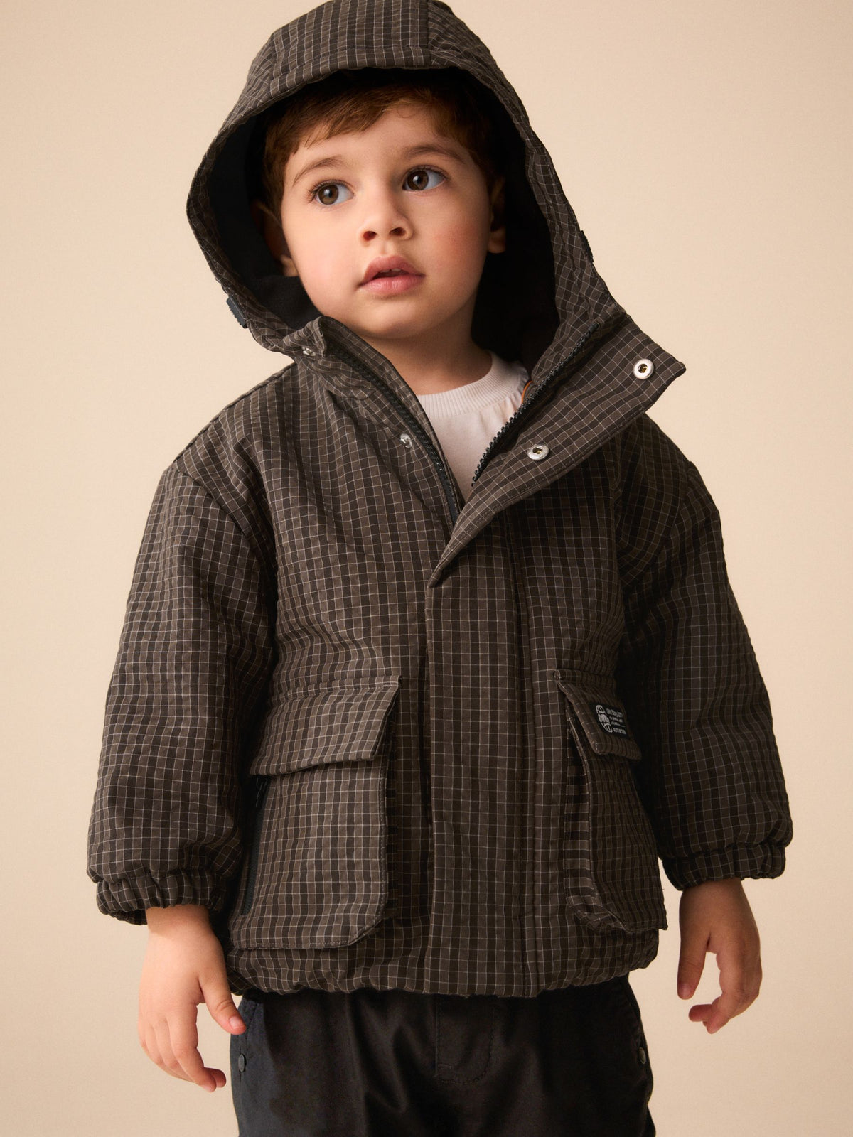 Brown Check Utility Anorak (6mths-7yrs) - image 3
