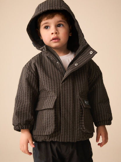 Brown Check Utility Anorak (6mths-7yrs) - image 3