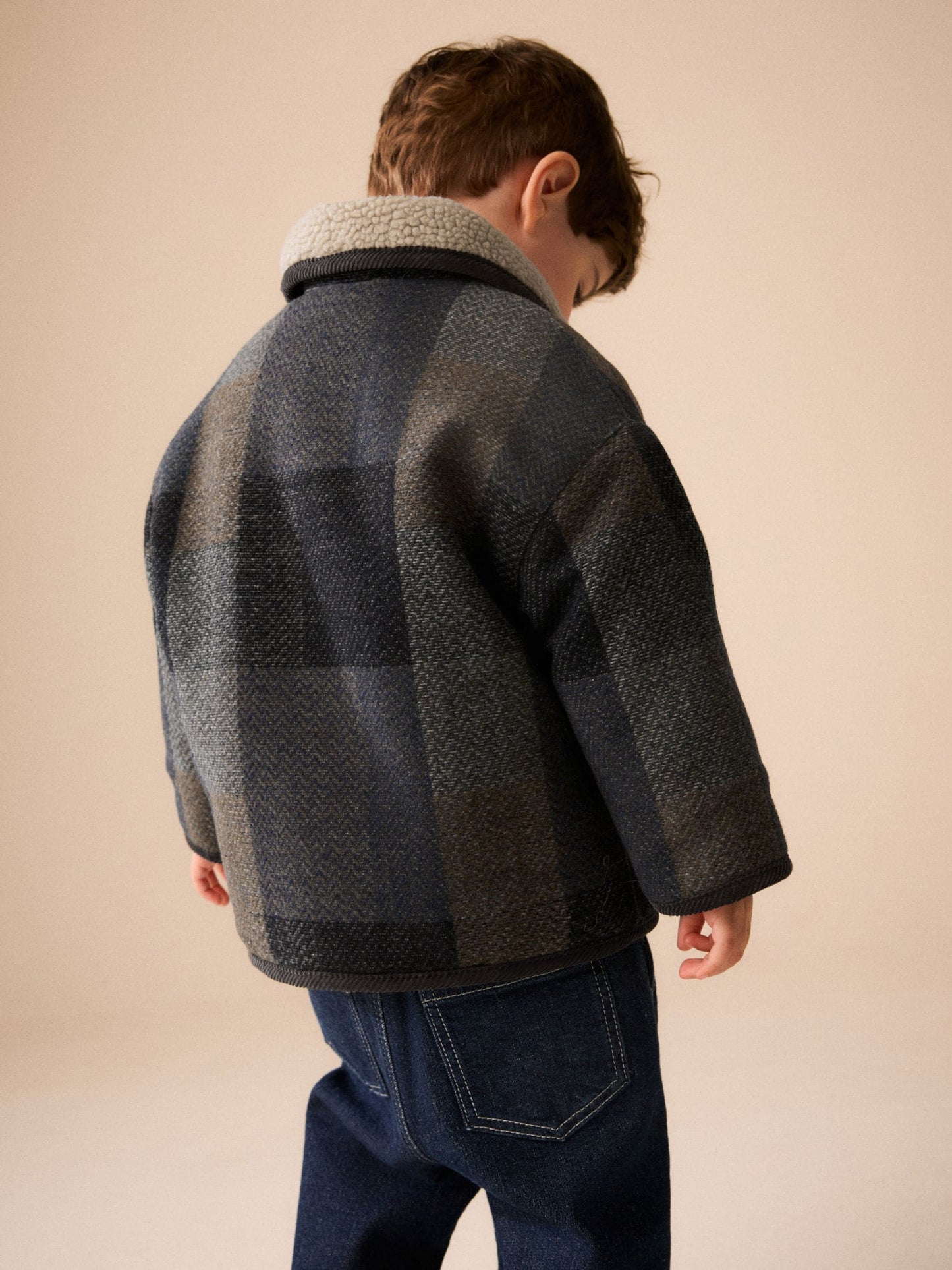 Dsiney Kidz - Multi Check Borg Collar Jacket (3mths-7yrs) image 4