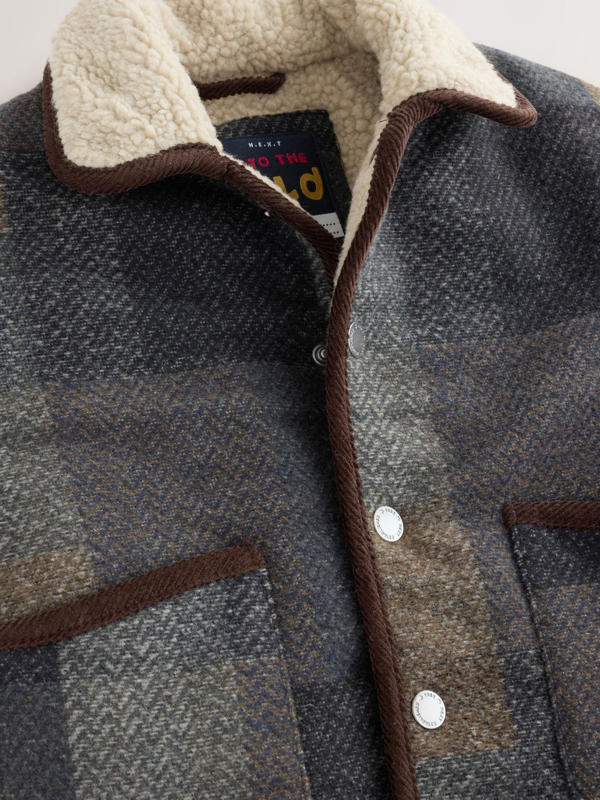 Dsiney Kidz - Multi Check Borg Collar Jacket (3mths-7yrs) image 5