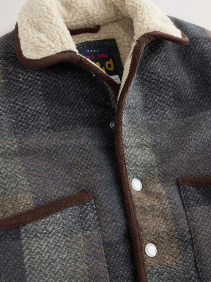 Dsiney Kidz - Multi Check Borg Collar Jacket (3mths-7yrs) image 5