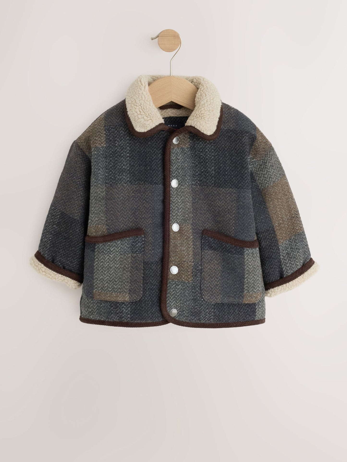 Dsiney Kidz - Multi Check Borg Collar Jacket (3mths-7yrs) image 6