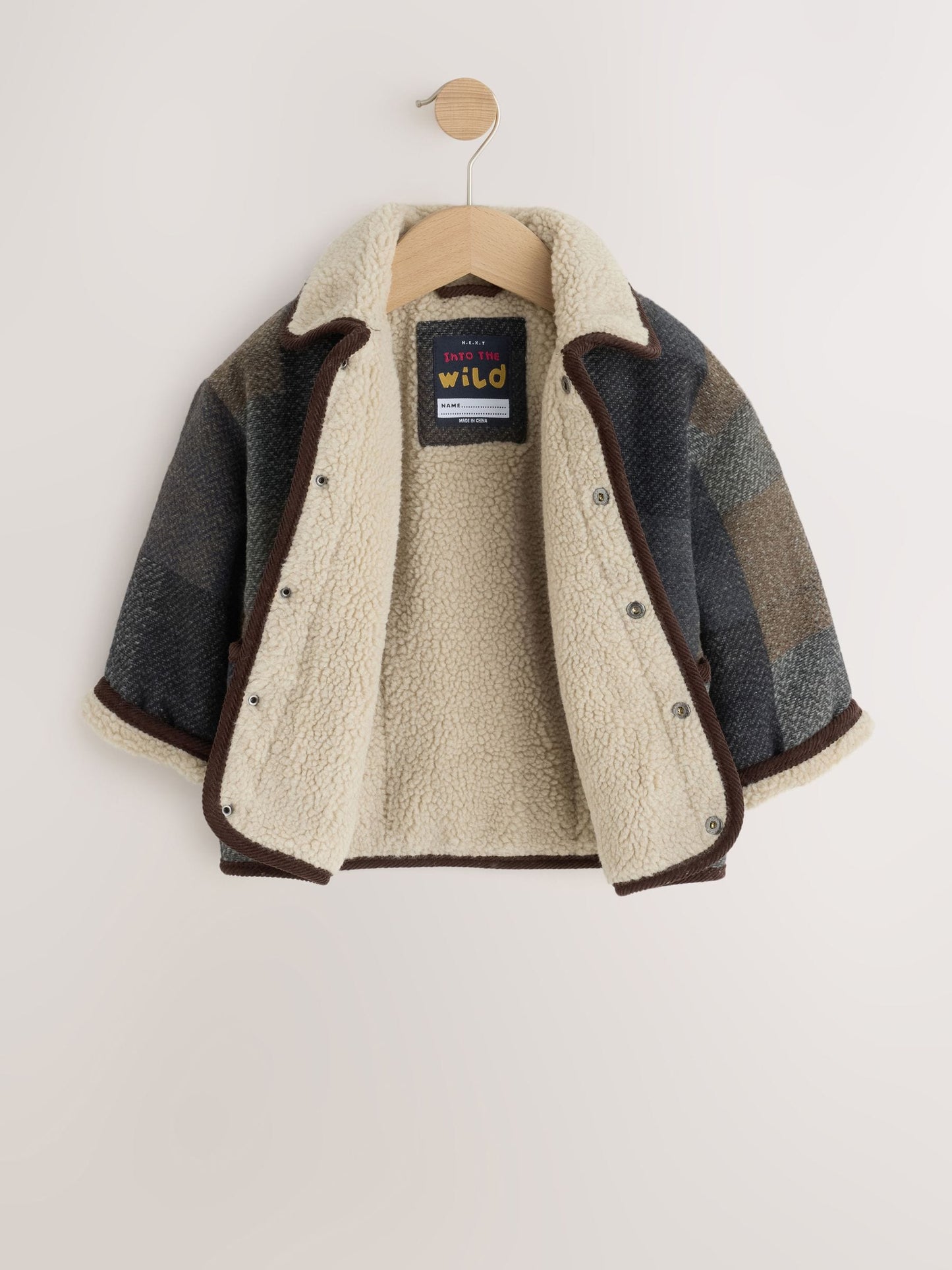 Dsiney Kidz - Multi Check Borg Collar Jacket (3mths-7yrs) image 9