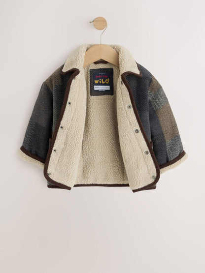Dsiney Kidz - Multi Check Borg Collar Jacket (3mths-7yrs) image 9