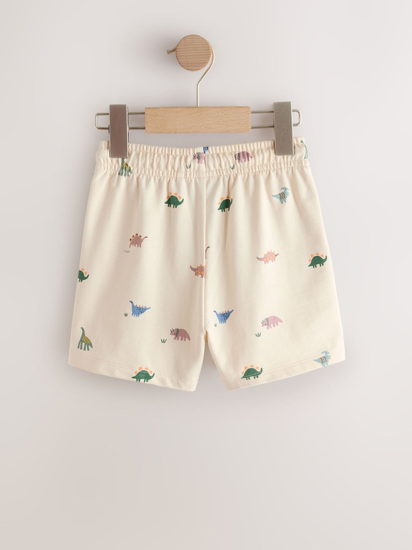 Neutral Dino Print Jersey Shorts (3mths-7yrs) image 6