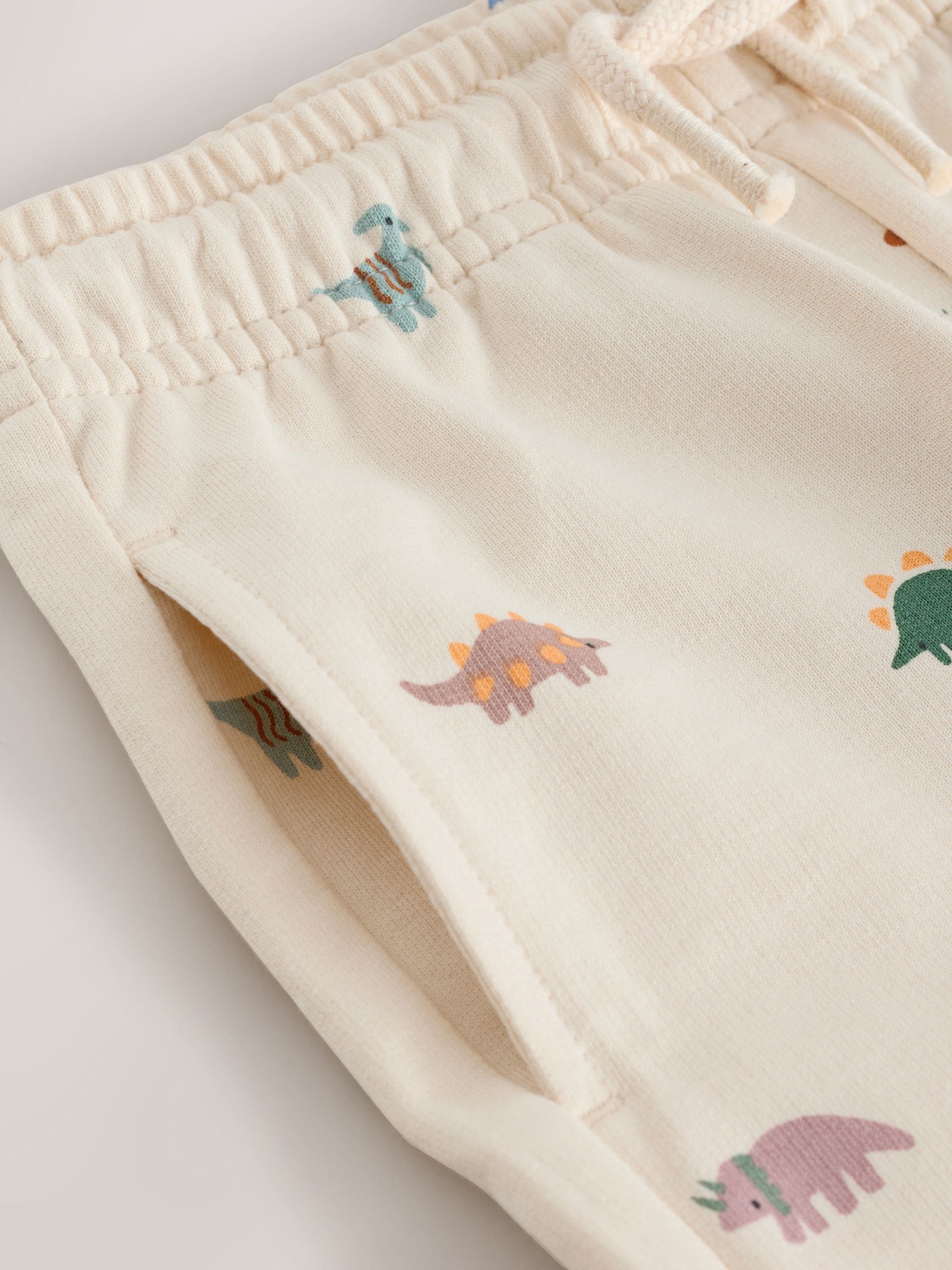 Neutral Dino Print Jersey Shorts (3mths-7yrs) image 8