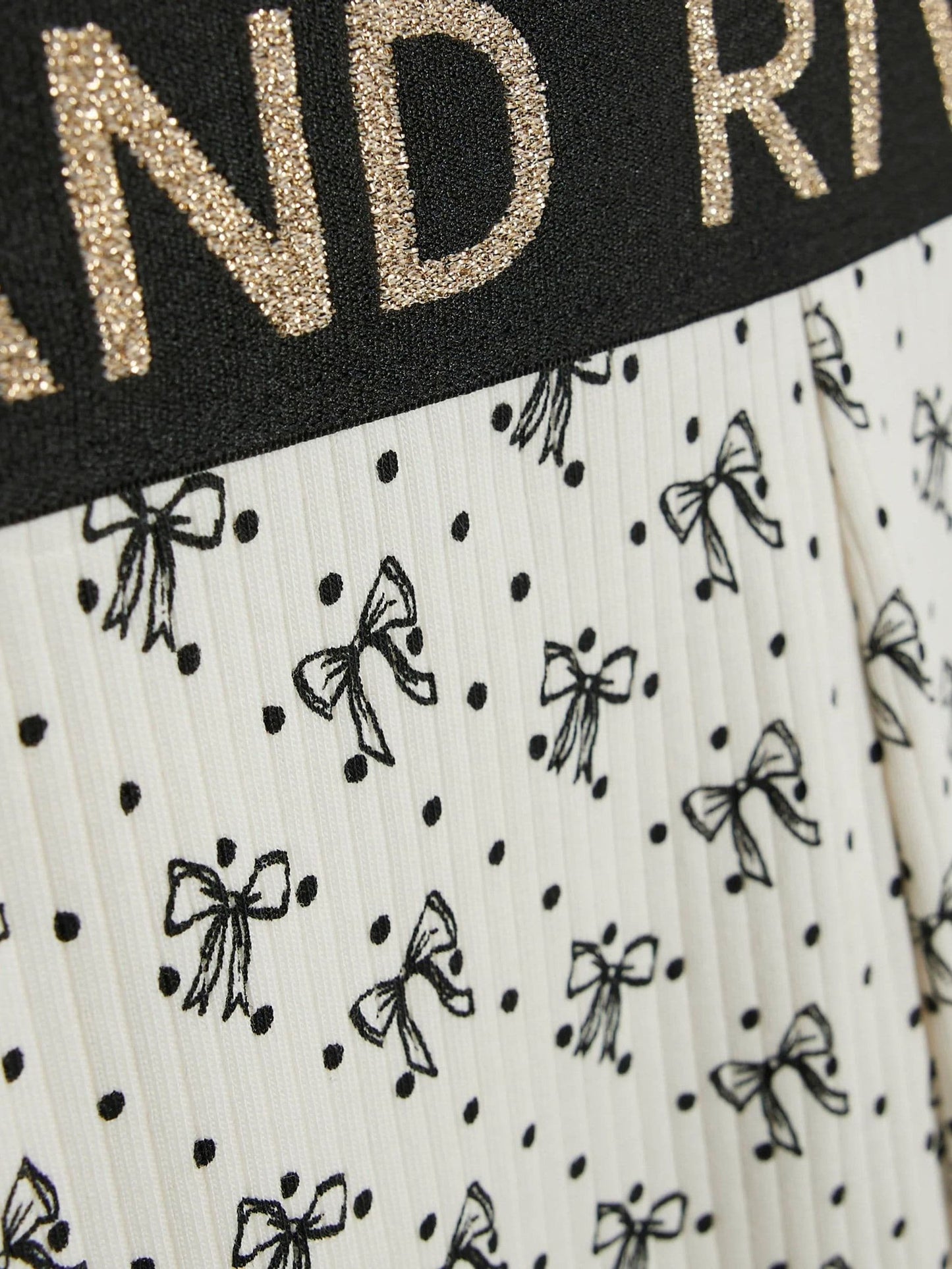 River Island Cream Frill Top & Rib Waist Band Leggings Set image 3
