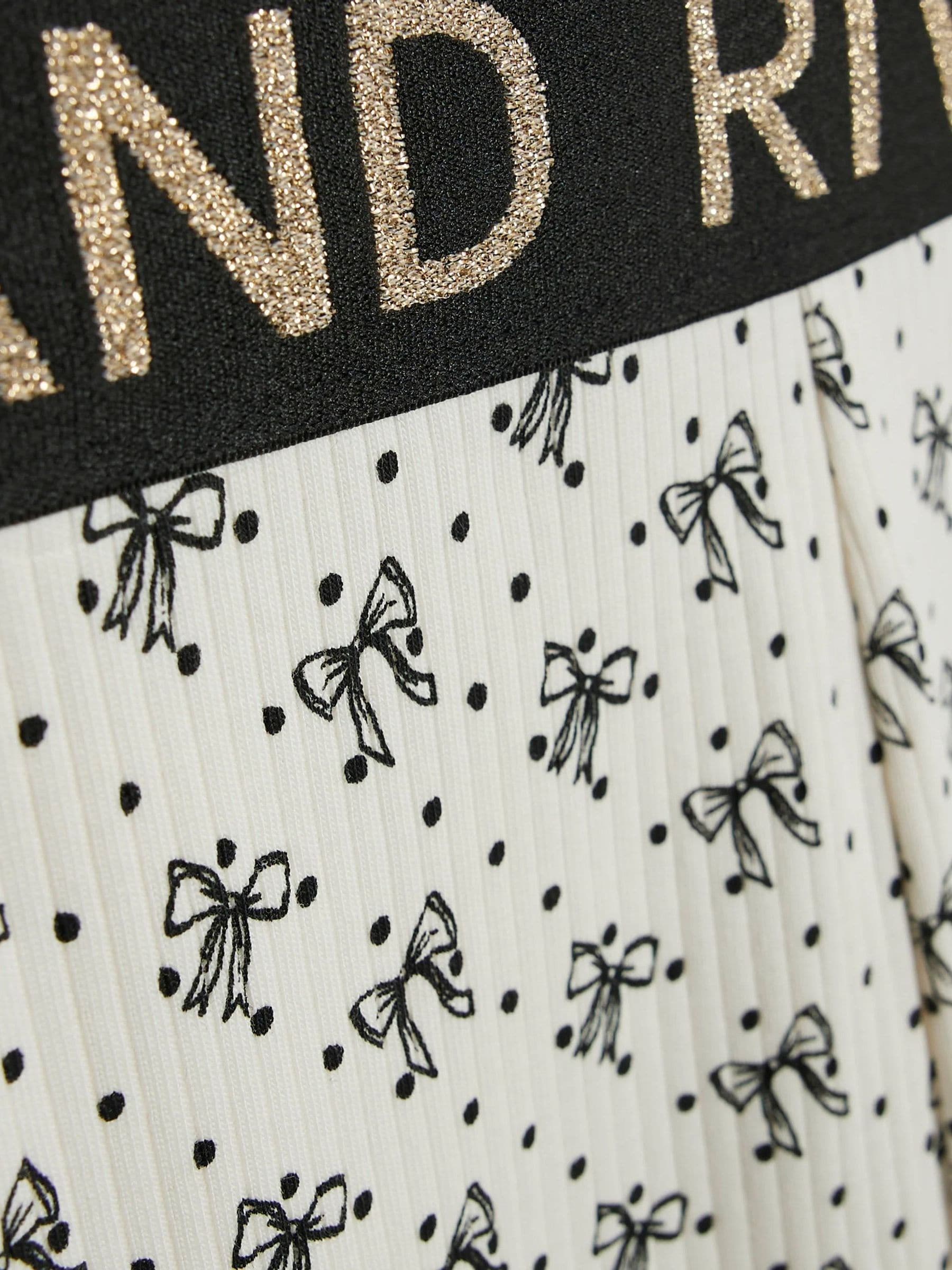 River Island Cream Frill Top & Rib Waist Band Leggings Set image 3