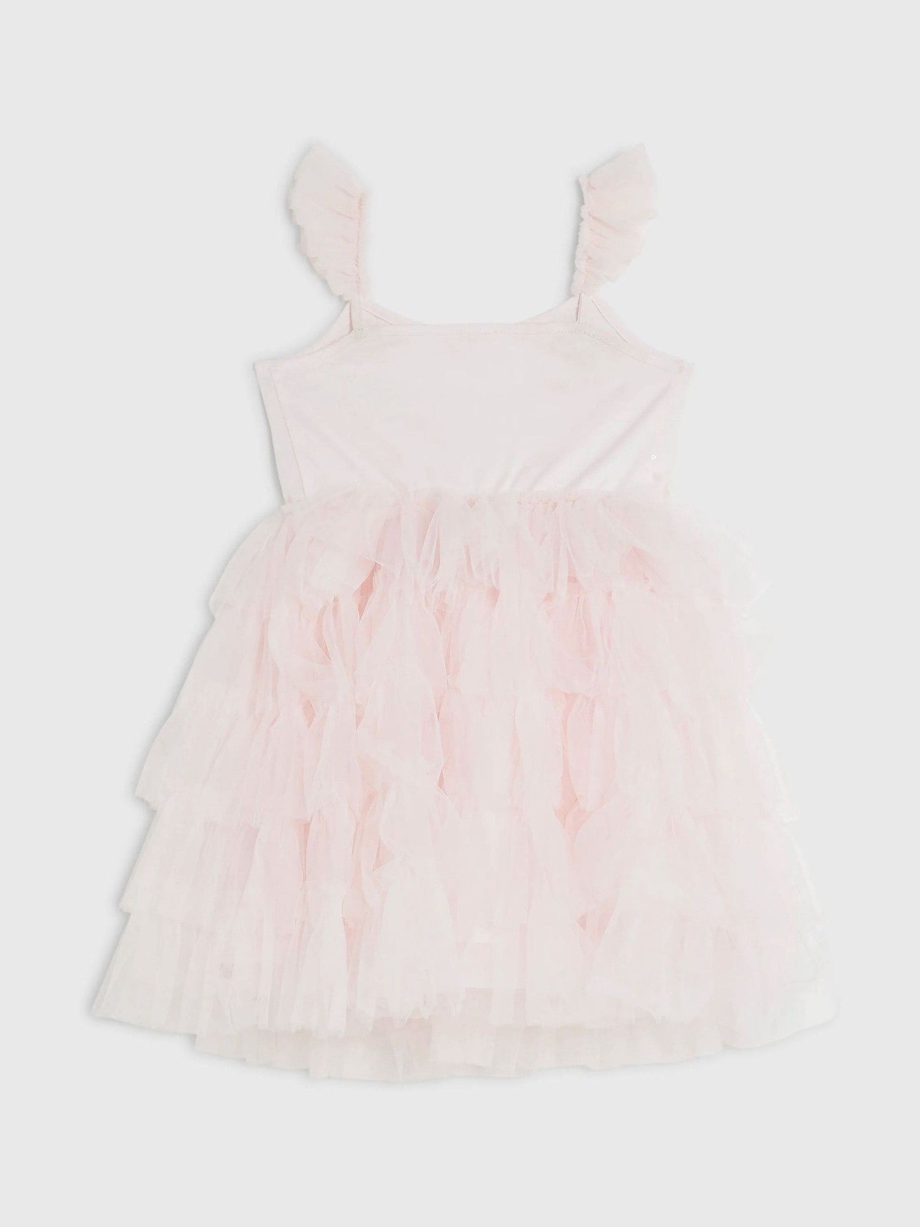River Island Pink Flower Sequin Tulle Dress image 2