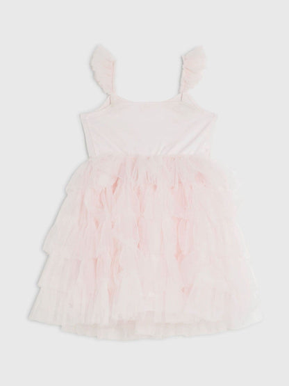 River Island Pink Flower Sequin Tulle Dress image 2