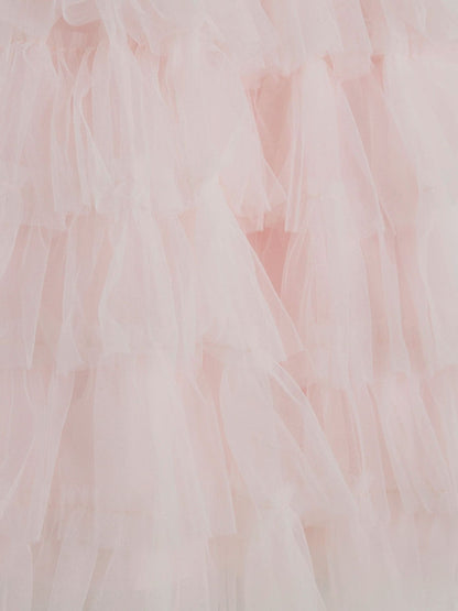 River Island Pink Flower Sequin Tulle Dress image 3