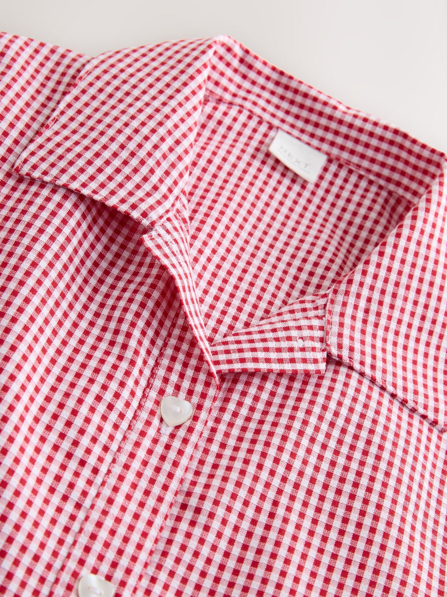 Red Cotton Rich Utility Bow Gingham School Dress (3-14yrs) image 7