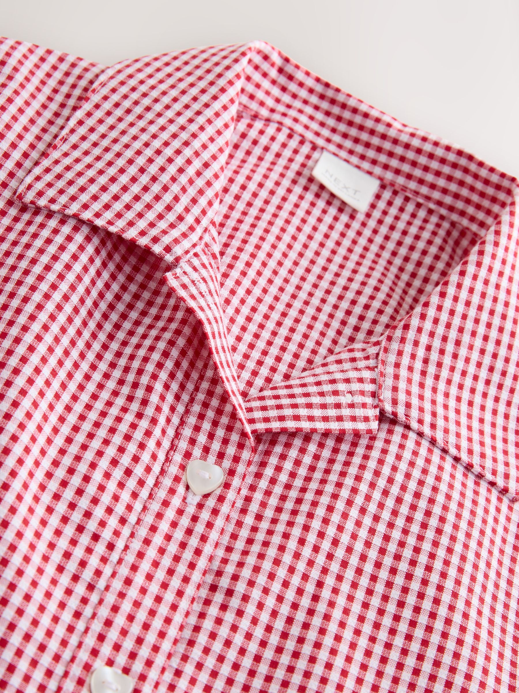 Red Cotton Rich Utility Bow Gingham School Dress (3-14yrs) image 7