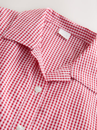 Red Cotton Rich Utility Bow Gingham School Dress (3-14yrs) image 7