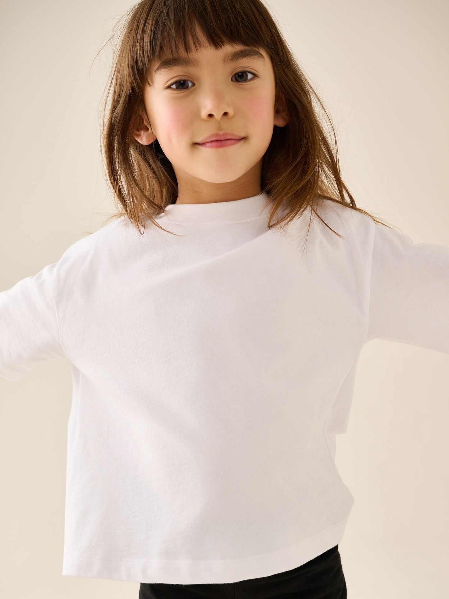 Dsiney Kidz - White Cotton Relaxed Fit Gym School T-Shirts 2 Pack (3-16yrs) image 7