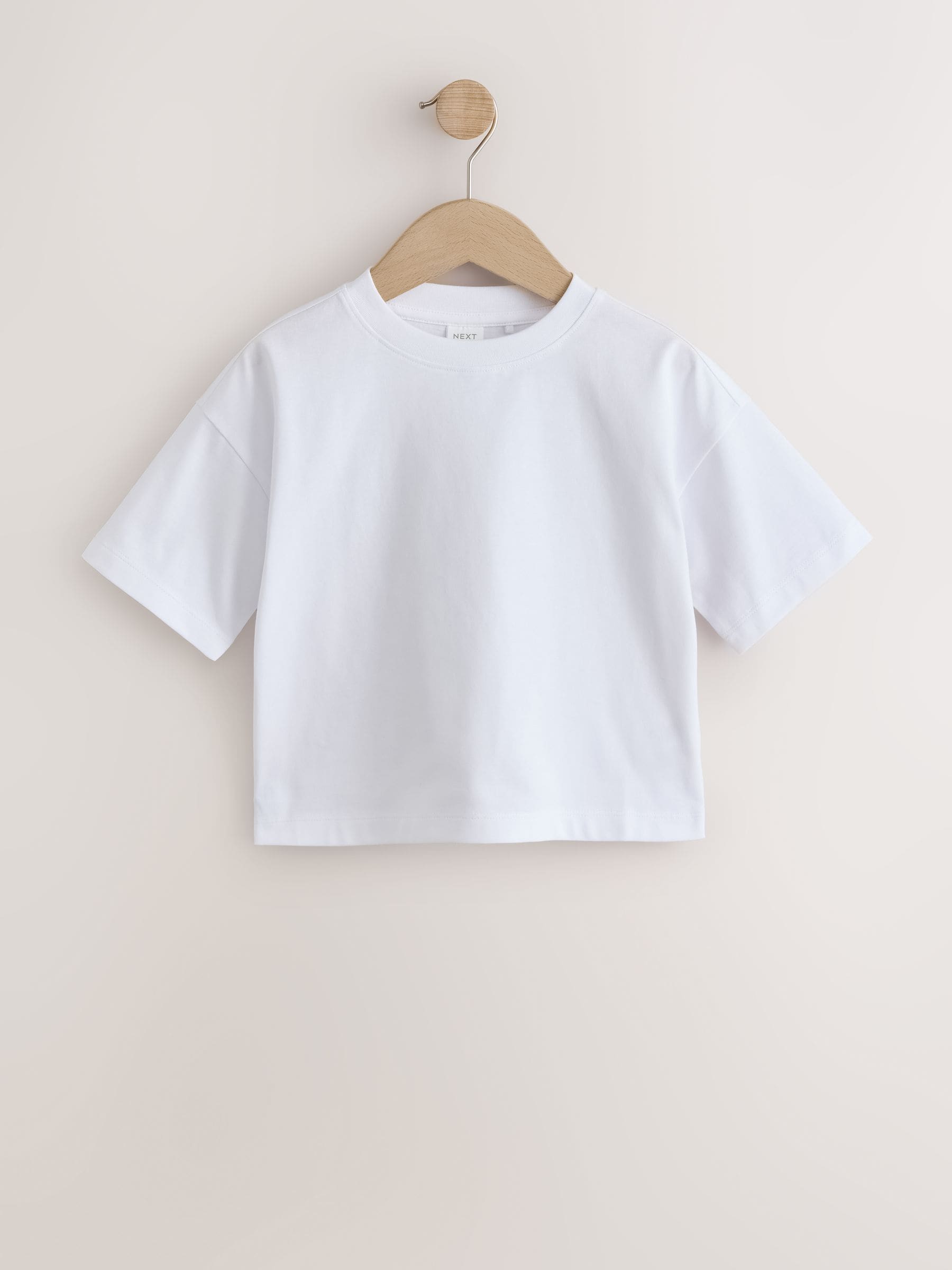 Dsiney Kidz - White Cotton Relaxed Fit Gym School T-Shirts 2 Pack (3-16yrs) image 9