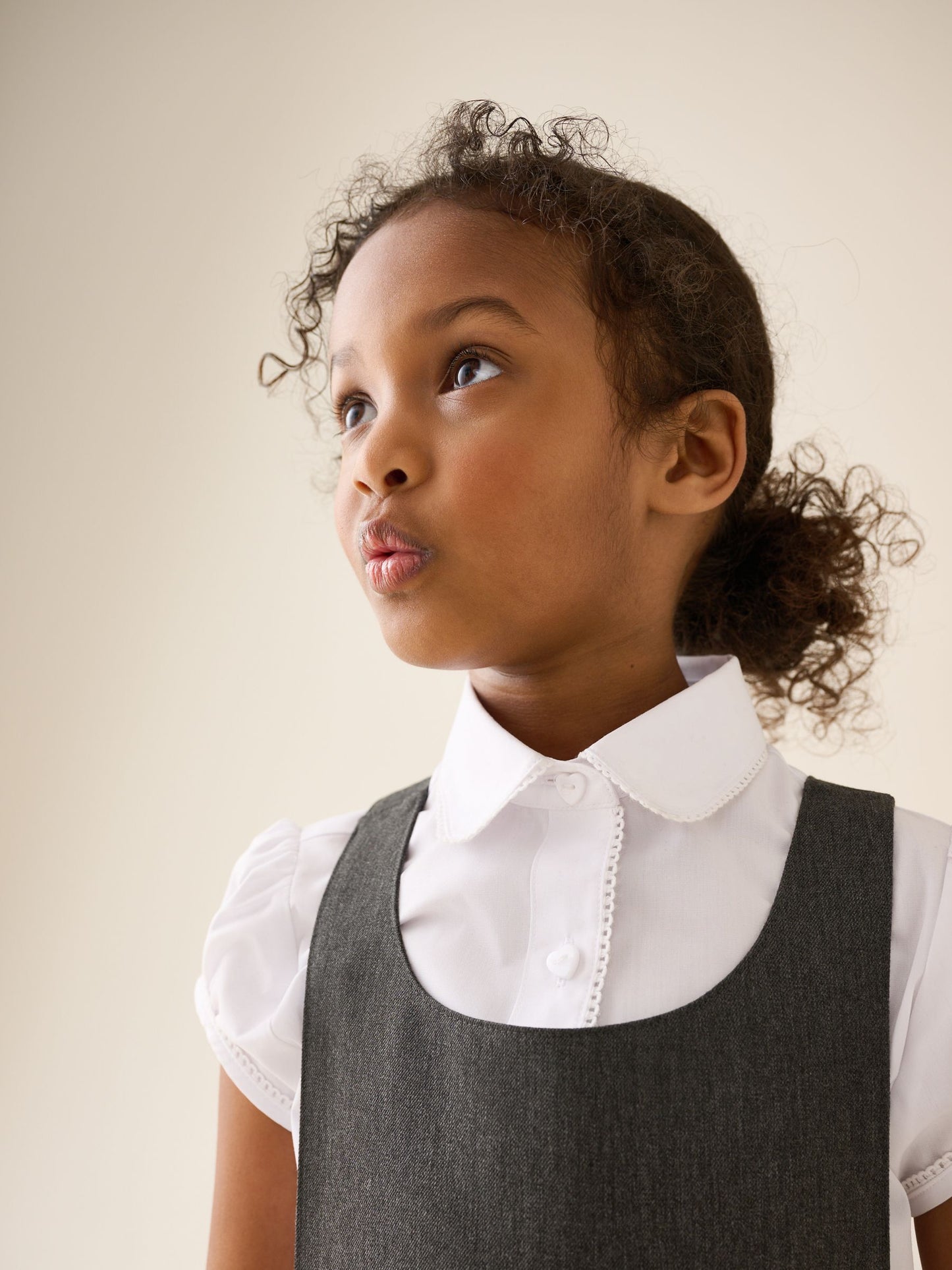 Dsiney Kidz - Grey Bow Waist School Pinafore Dress (3-14yrs) image 5