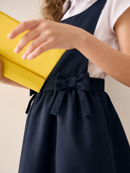 Navy Blue Bow Waist School Pinafore Dress (3-14yrs) image 5