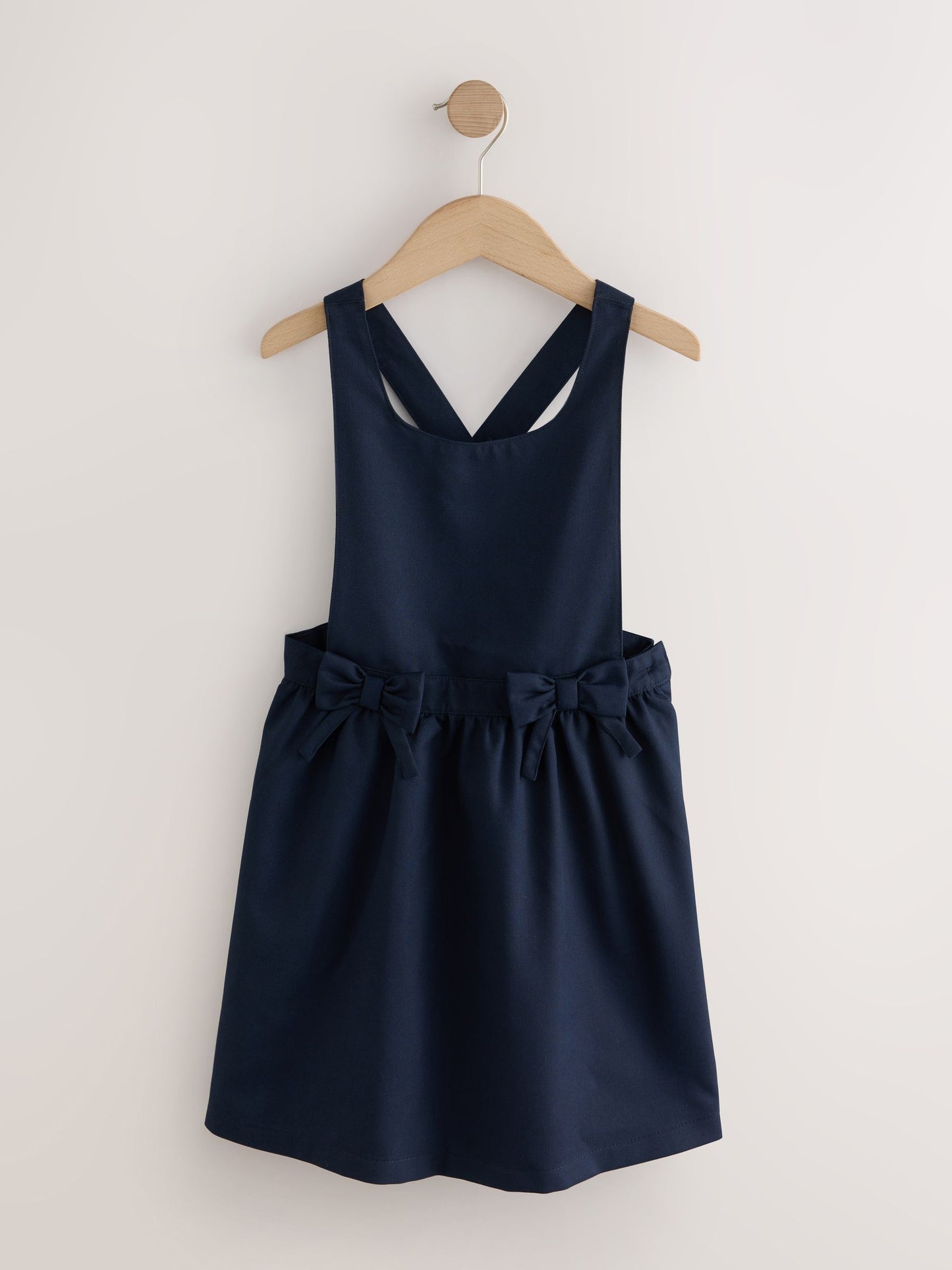 Navy Blue Bow Waist School Pinafore Dress (3-14yrs) image 6