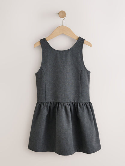 Dsiney Kidz - Grey Drop Waist Pinafore School Dress (3-14yrs) image 7