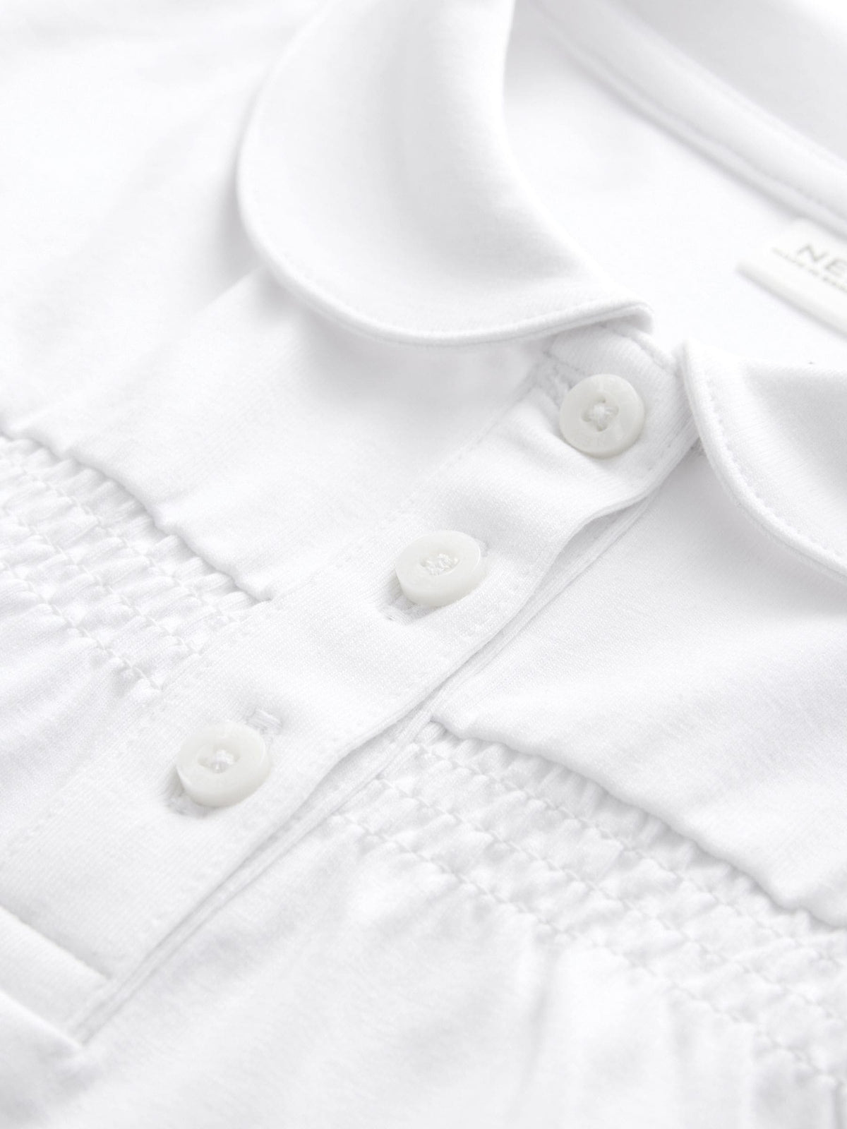 Dsiney Kidz - White 2 Pack Cotton Stretch Smocked Jersey School Tops (3-14yrs) image 9