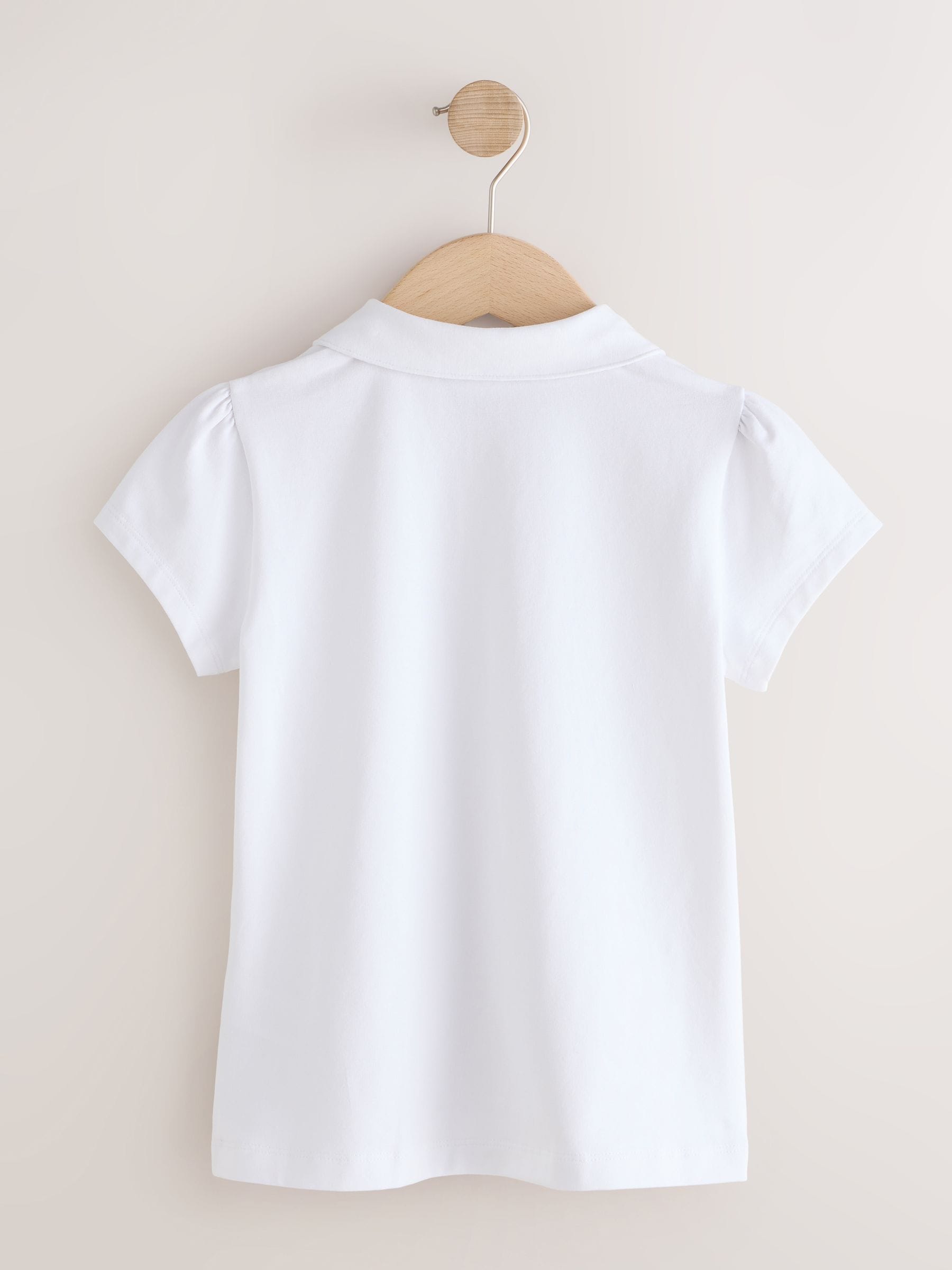 Dsiney Kidz - White 2 Pack Cotton Stretch Jersey Tops (3-16yrs) image 4