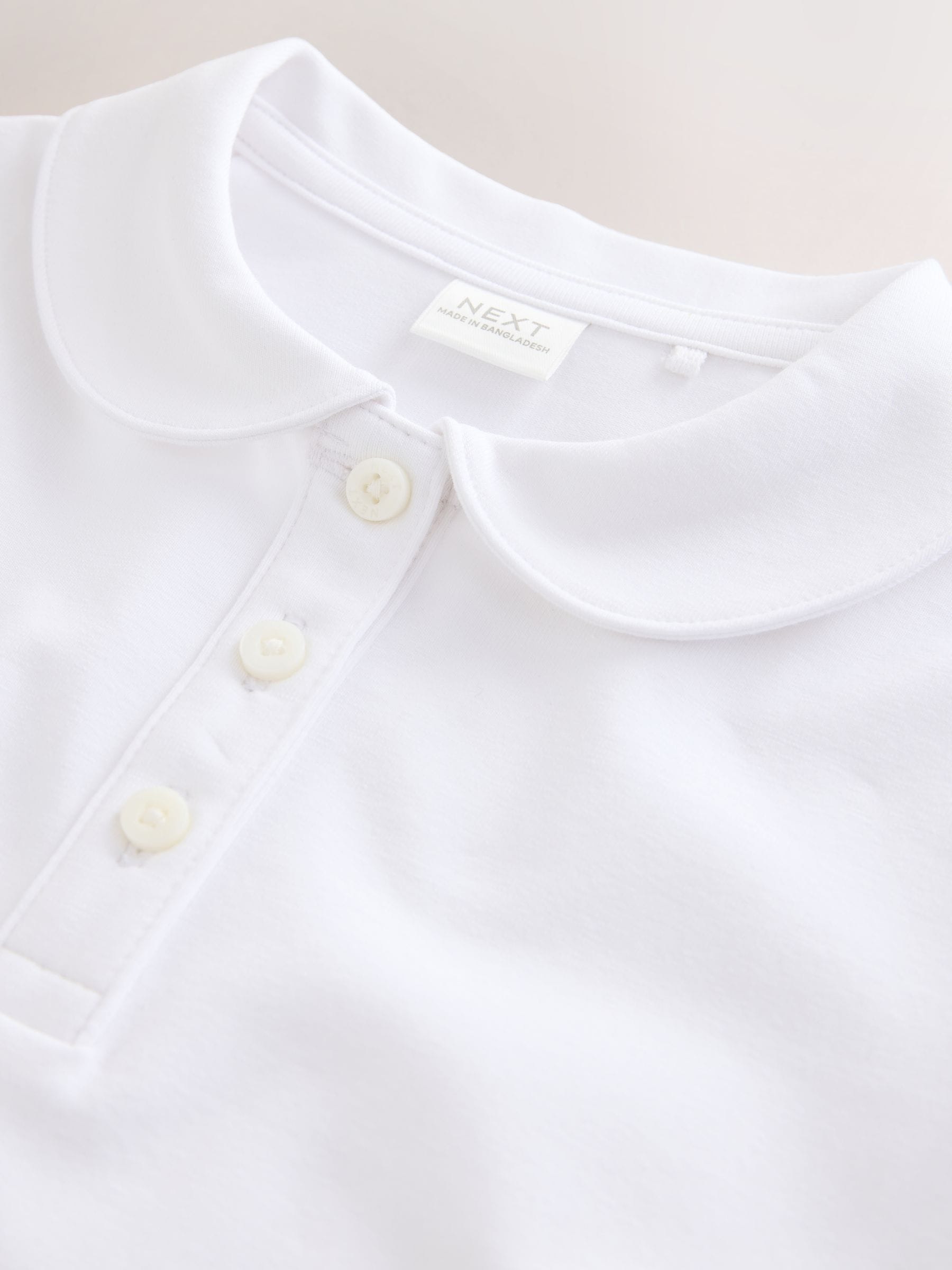 Dsiney Kidz - White 2 Pack Cotton Stretch Jersey Tops (3-16yrs) image 5