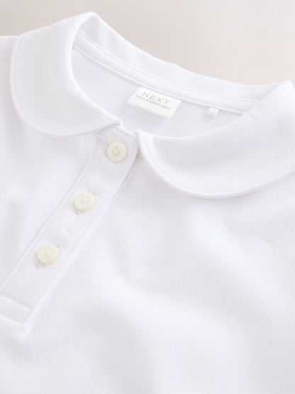 Dsiney Kidz - White 2 Pack Cotton Stretch Jersey Tops (3-16yrs) image 5