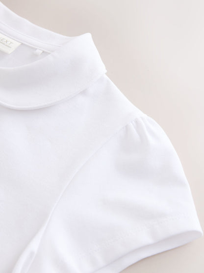 Dsiney Kidz - White 2 Pack Cotton Stretch Jersey Tops (3-16yrs) image 6