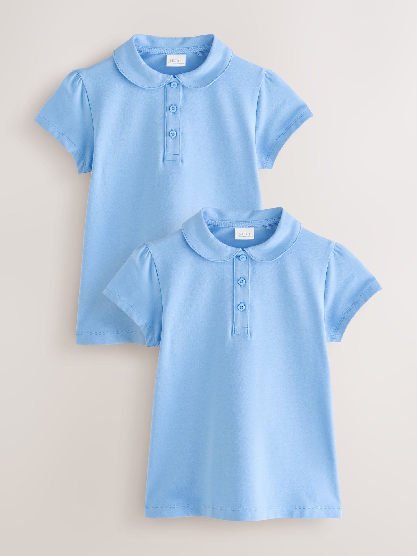 Dsiney Kidz - Blue 2 Pack Cotton Stretch Jersey Tops (3-16yrs) image 1