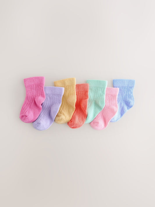 Bright Baby Socks 7 Pack (0mths-2yrs) image 1