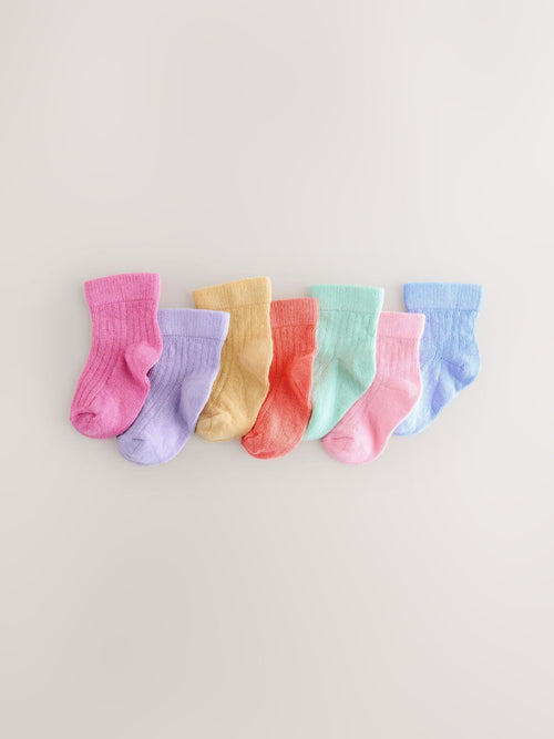 Bright Baby Socks 7 Pack image 1