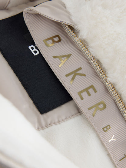 Baker by Ted Baker Cream Shower Resistant Fur Mix Padded Snowsuit - image 12