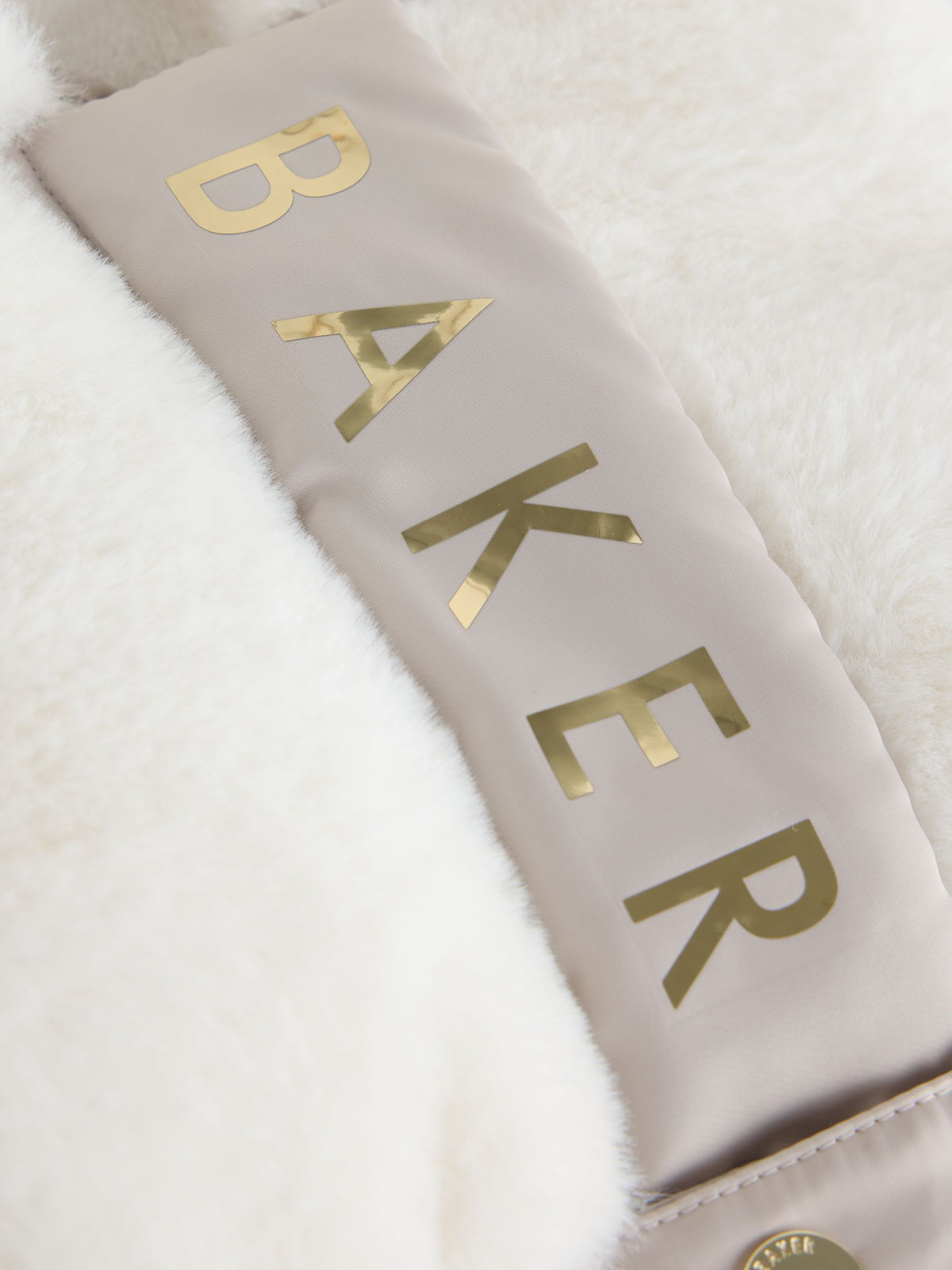 Baker by Ted Baker Cream Shower Resistant Fur Mix Padded Snowsuit - image 7
