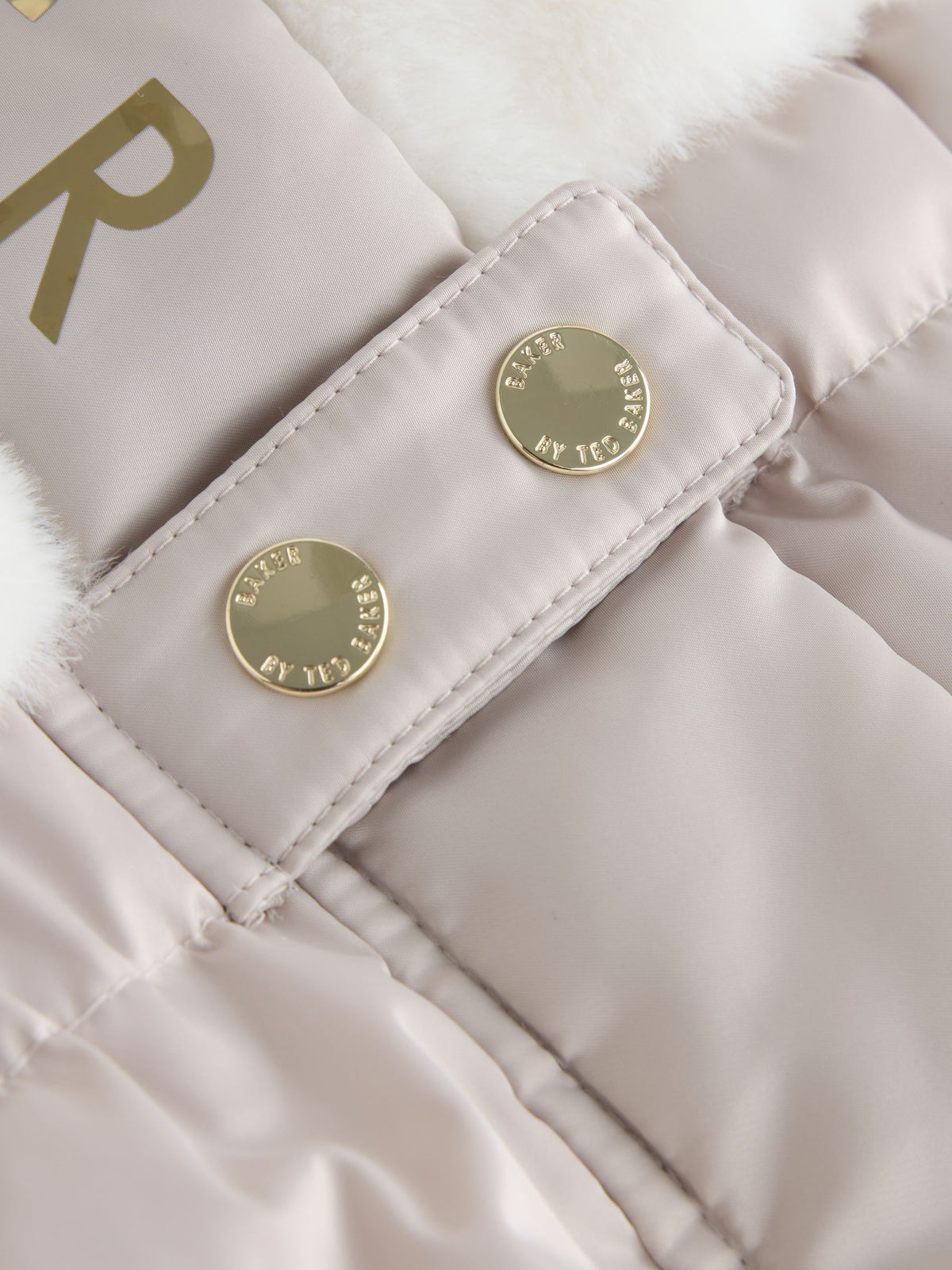 Baker by Ted Baker Cream Shower Resistant Fur Mix Padded Snowsuit - image 8
