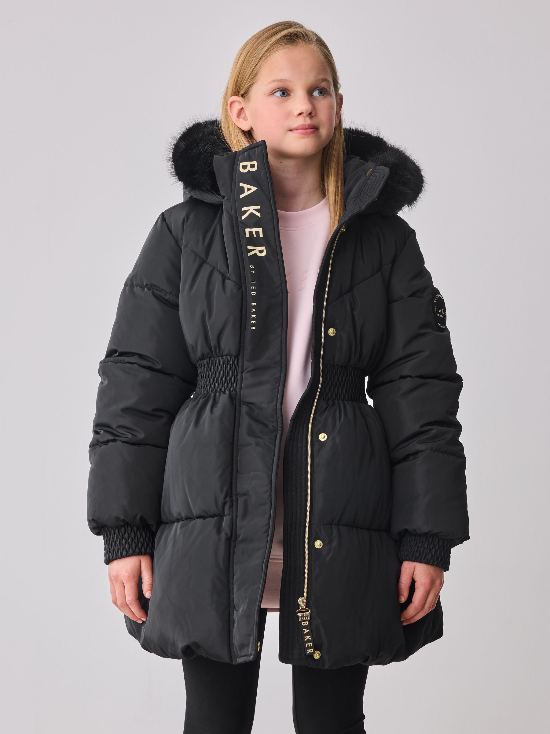 Baker by Ted Baker Shower Resistant Skirted Padded Coat image 3