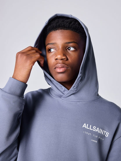 Dsiney Kidz - smALLSAINTS Dark Purple Oversized Underground Pullover Hoodie image 3