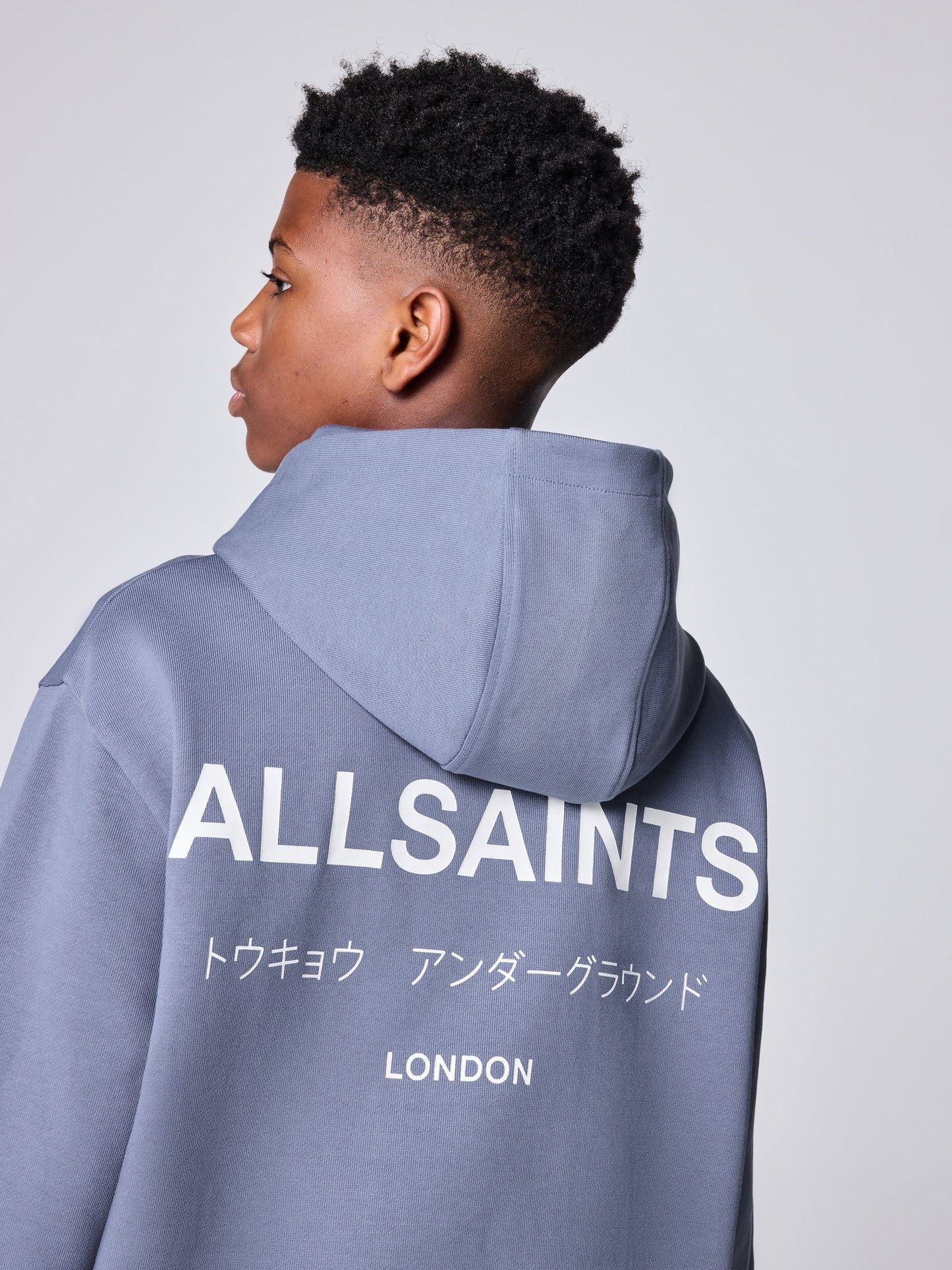 Dsiney Kidz - smALLSAINTS Dark Purple Oversized Underground Pullover Hoodie image 5