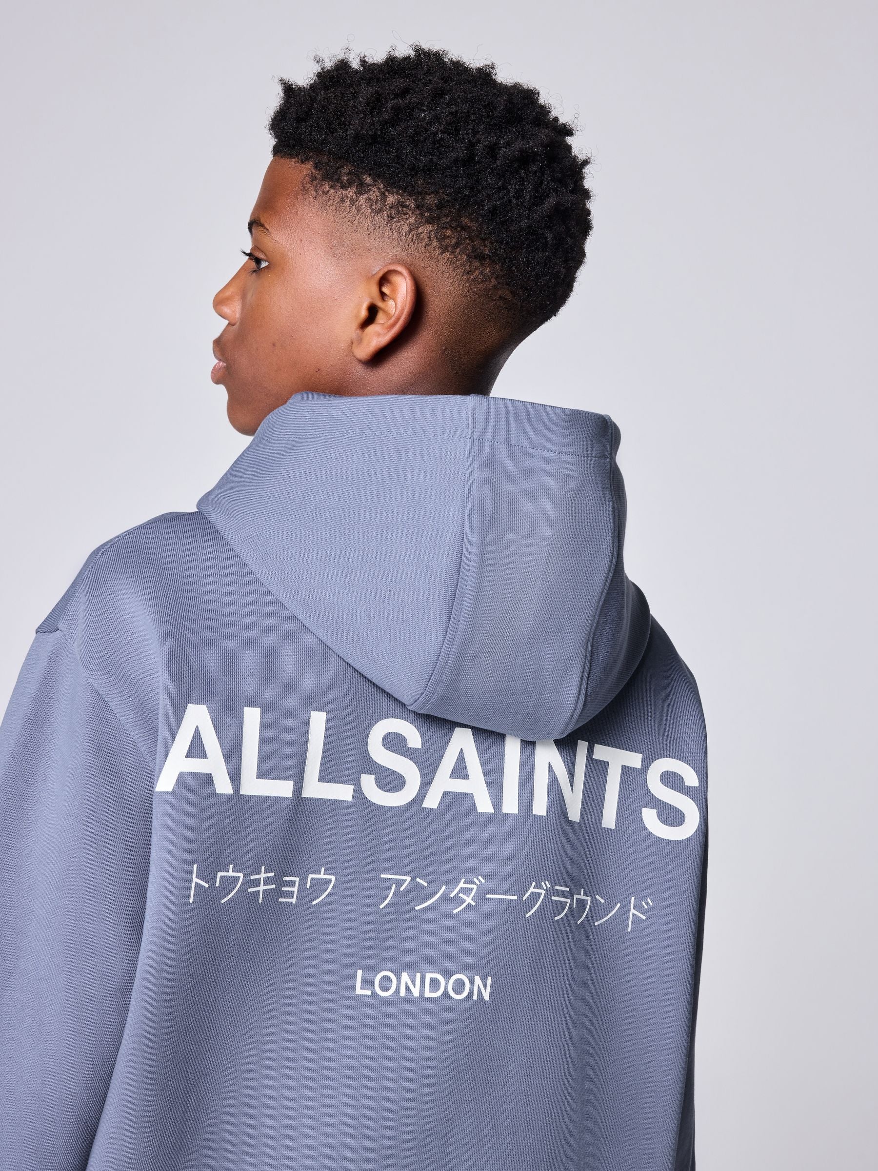 Dsiney Kidz - smALLSAINTS Dark Purple Oversized Underground Pullover Hoodie image 5