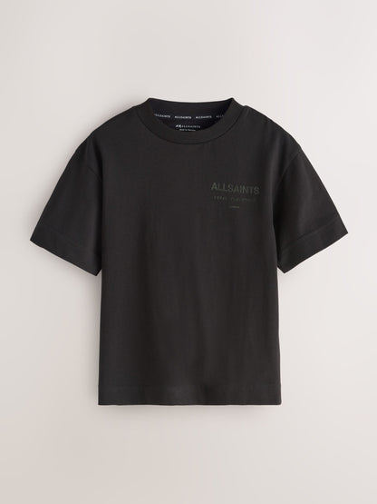 Dsiney Kidz - smALLSAINTS Black/ Khaki Flock Oversized Underground Crew Cotton T-Shirt image 6