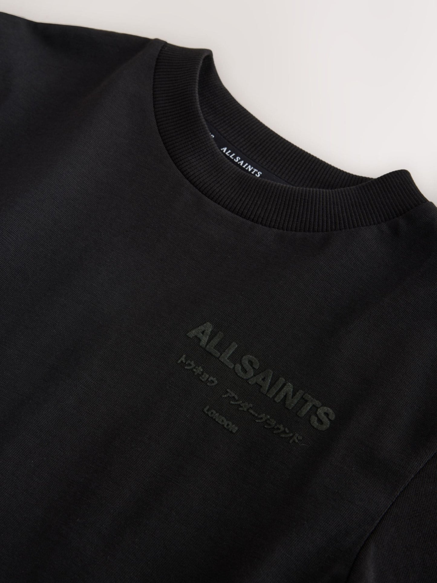 Dsiney Kidz - smALLSAINTS Black/ Khaki Flock Oversized Underground Crew Cotton T-Shirt image 9