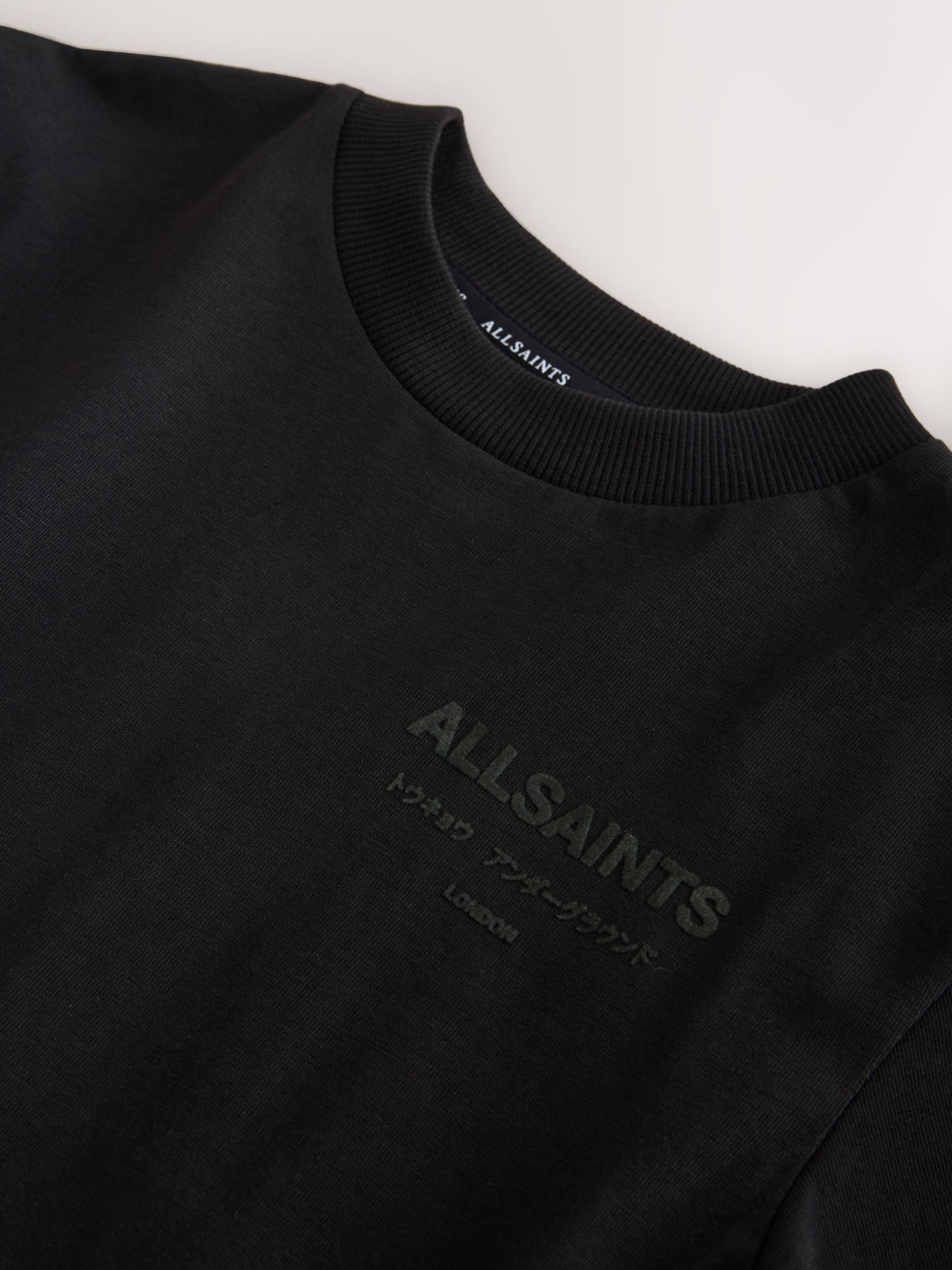 Dsiney Kidz - smALLSAINTS Black/ Khaki Flock Oversized Underground Crew Cotton T-Shirt image 9
