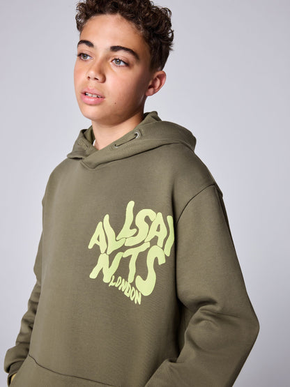 Dsiney Kidz - smALLSAINTS Khaki Green Oversized Orlando Pullover Hoodie image 4