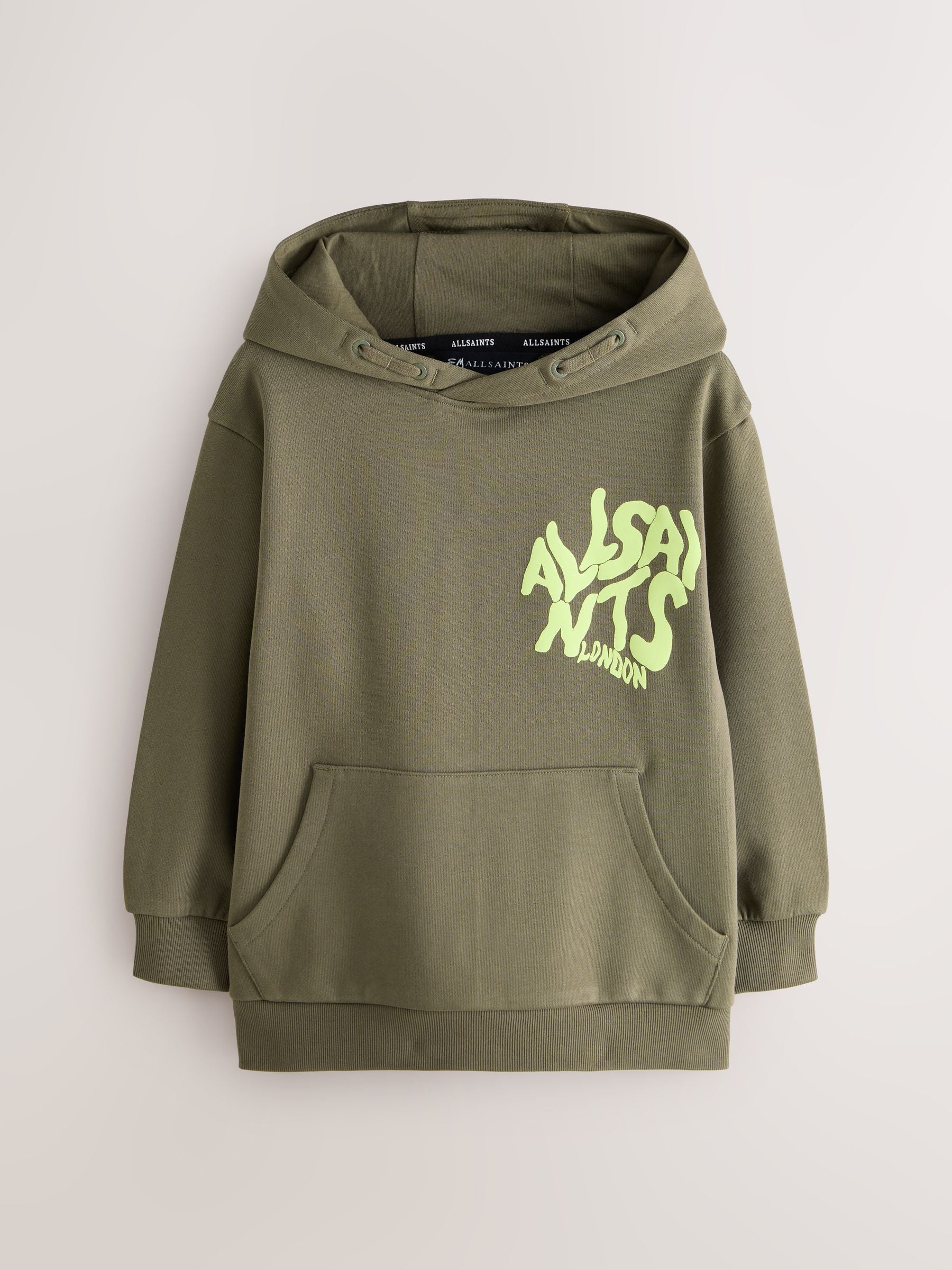 Dsiney Kidz - smALLSAINTS Khaki Green Oversized Orlando Pullover Hoodie image 7